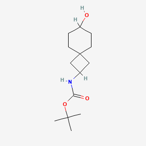 molecular formula C14H25NO3 B8125534 2-(Boc-amino)-7-hydroxyspiro[3.5]nonane 
