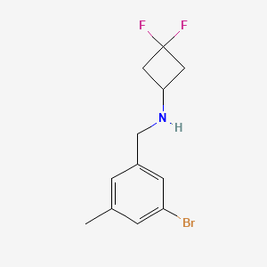 N-(3-Bromo-5-methylbenzyl)-3,3-difluorocyclobutanamine