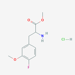 2-Amino-3-(4-fluoro-3-methoxy-phenyl)-propionic acid methyl ester hydrochloride
