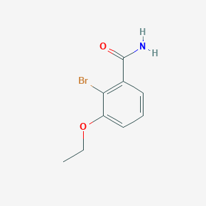molecular formula C9H10BrNO2 B8125613 2-Bromo-3-ethoxybenzamide 