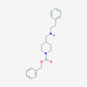 molecular formula C22H28N2O2 B8125659 Benzyl 4-((phenethylamino)methyl)piperidine-1-carboxylate 