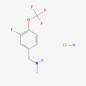 (3-Fluoro-4-trifluoromethoxy-benzyl)-methyl-amine hydrochloride
