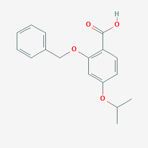 molecular formula C17H18O4 B8125722 2-Benzyloxy-4-isopropoxybenzoic acid 