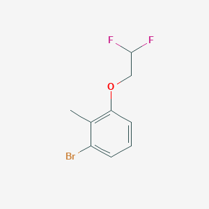molecular formula C9H9BrF2O B8125741 1-Bromo-3-(2,2-difluoro-ethoxy)-2-methyl-benzene 