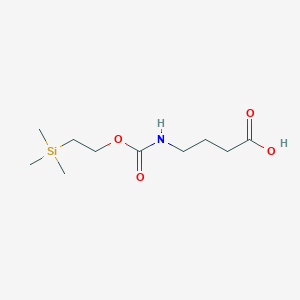 molecular formula C10H21NO4Si B8125771 4-(((2-(Trimethylsilyl)ethoxy)carbonyl)amino)butanoic acid 