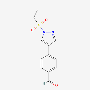 4-(1-Ethanesulfonyl-1H-pyrazol-4-yl)-benzaldehyde