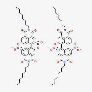 molecular formula C80H80N8O16 B8125800 5,12(13)-Dinitro-2,9-dioctylanthra[2,1,9-def:6,5,10-D'E'F']diisoquinoline-1,3,8,10(2H,9H)-tetraone 