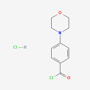 molecular formula C11H13Cl2NO2 B8125816 4-Morpholinobenzoyl chloride hydrochloride CAS No. 1260777-79-4