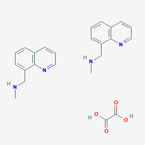 molecular formula C24H26N4O4 B8125817 N-Methyl-1-(quinolin-8-yl)methanamine hemioxalate 
