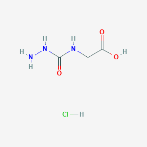 molecular formula C3H8ClN3O3 B8125853 2-(Hydrazinecarboxamido)acetic Acid Hydrochloride 