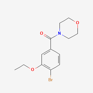 molecular formula C13H16BrNO3 B8125856 (4-Bromo-3-ethoxyphenyl)(morpholin-4-yl)methanone 