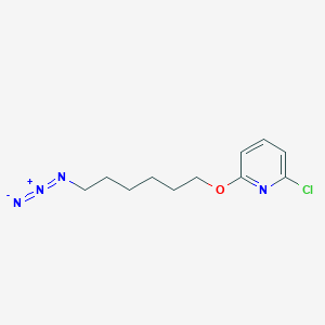 molecular formula C11H15ClN4O B8125875 2-(6-Azidohexyloxy)-6-chloropyridine 
