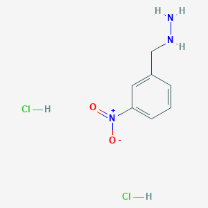 molecular formula C7H11Cl2N3O2 B8125976 (3-Nitrobenzyl)hydrazine dihydrochloride 