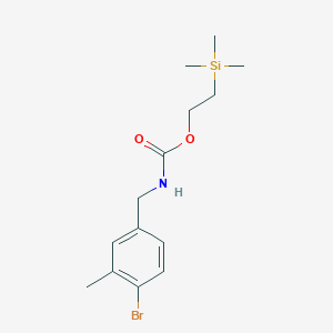 molecular formula C14H22BrNO2Si B8126002 2-(Trimethylsilyl)ethyl 4-bromo-3-methylbenzylcarbamate 