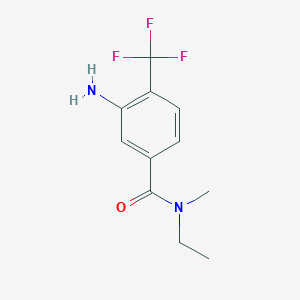3-Amino-N-ethyl-N-methyl-4-trifluoromethylbenzamide