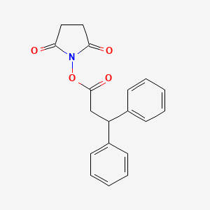 molecular formula C19H17NO4 B8126111 2,5-Dioxopyrrolidin-1-yl 3,3-diphenylpropanoate 