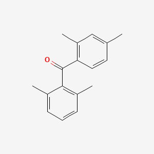 molecular formula C17H18O B8126115 (2,4-Dimethylphenyl)-(2,6-dimethylphenyl)methanone 