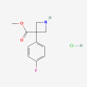 Methyl 3-(4-fluorophenyl)azetidine-3-carboxylate hydrochloride