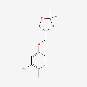 4-((3-Bromo-4-methylphenoxy)methyl)-2,2-dimethyl-1,3-dioxolane