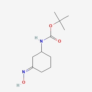 molecular formula C11H20N2O3 B8126259 tert-butyl N-[(3E)-3-hydroxyiminocyclohexyl]carbamate 
