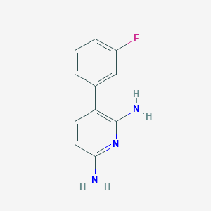 3-(3-Fluorophenyl)pyridine-2,6-diamine