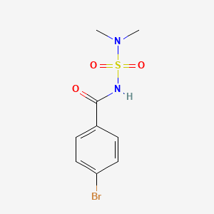 molecular formula C9H11BrN2O3S B8126274 4-Bromo-N-(N,N-dimethylsulfamoyl)benzamide 