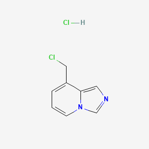 molecular formula C8H8Cl2N2 B8126343 8-(Chloromethyl)imidazo[1,5-A]pyridine hcl 