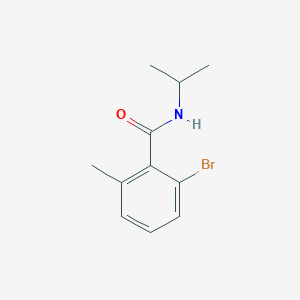 molecular formula C11H14BrNO B8126350 2-Bromo-6-methyl-N-(propan-2-yl)benzamide 