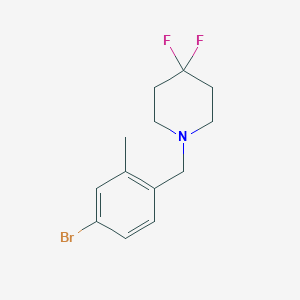 1-(4-Bromo-2-methylbenzyl)-4,4-difluoropiperidine