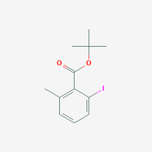 molecular formula C12H15IO2 B8126469 tert-Butyl 2-iodo-6-methylbenzoate 