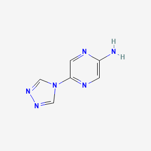5-(4H-1,2,4-Triazol-4-yl)pyrazin-2-amine