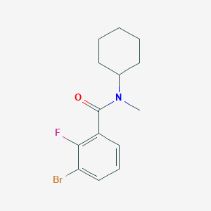 3-bromo-N-cyclohexyl-2-fluoro-N-methylbenzamide