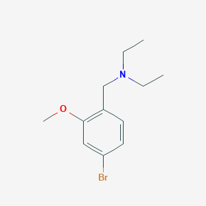 molecular formula C12H18BrNO B8126571 (4-Bromo-2-methoxy-benzyl)-diethyl-amine 