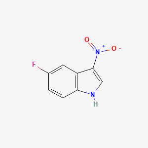 molecular formula C8H5FN2O2 B8126577 5-fluoro-3-nitro-1H-indole 