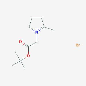 molecular formula C11H20BrNO2 B8126605 1-[2-(tert-Butoxy)-2-oxoethyl]-5-methyl-3,4-dihydro-2H-pyrrolium Bromide 