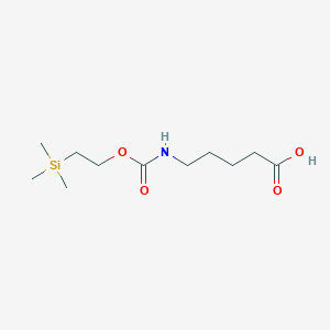molecular formula C11H23NO4Si B8126635 5-(((2-(Trimethylsilyl)ethoxy)carbonyl)amino)pentanoic acid 