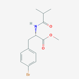 molecular formula C14H18BrNO3 B8126701 S 3-(4-Bromo-phenyl)-2-isobutyrylamino-propionic acid methyl ester 