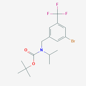 molecular formula C16H21BrF3NO2 B8126810 (3-Bromo-5-trifluoromethylbenzyl)-isopropylcarbamic acid tert-butyl ester 