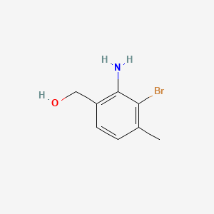 molecular formula C8H10BrNO B8126860 (2-Amino-3-bromo-4-methylphenyl)methanol 