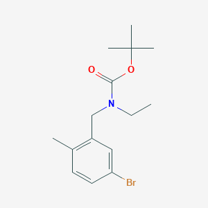 molecular formula C15H22BrNO2 B8126903 (5-Bromo-2-methyl-benzyl)-ethyl-carbamic acid tert-butyl ester 