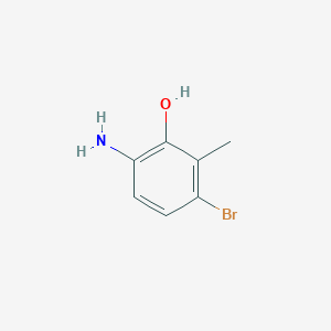molecular formula C7H8BrNO B8126956 6-Amino-3-bromo-2-methyl-phenol 