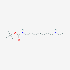 molecular formula C14H30N2O2 B8126981 tert-Butyl (7-(ethylamino)heptyl)carbamate 
