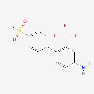 4'-Methanesulfonyl-2-trifluoromethyl-biphenyl-4-ylamine