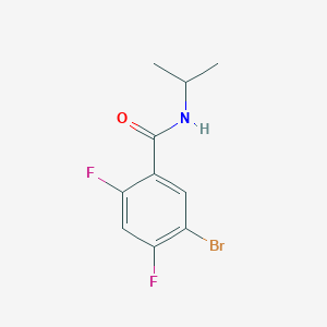 molecular formula C10H10BrF2NO B8127041 5-Bromo-2,4-difluoro-N-isopropylbenzamide 