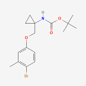 [1-(4-Bromo-3-methyl-phenoxymethyl)-cyclopropyl]-carbamic acid tert-butyl ester