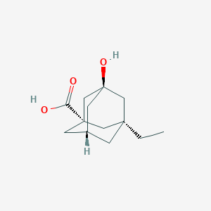 molecular formula C13H20O3 B8127066 (1S,3S,5R,7R)-3-ethyl-5-hydroxyadamantane-1-carboxylic acid 