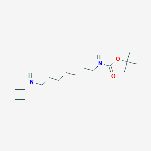 molecular formula C16H32N2O2 B8127070 tert-Butyl (7-(cyclobutylamino)heptyl)carbamate 