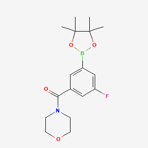 (3-Fluoro-5-(4,4,5,5-tetramethyl-1,3,2-dioxaborolan-2-yl)phenyl)(morpholino)methanone