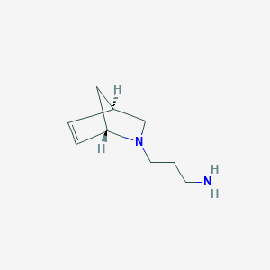 molecular formula C9H16N2 B8127238 3-[(1S,4R)-2-azabicyclo[2.2.1]hept-5-en-2-yl]propan-1-amine 