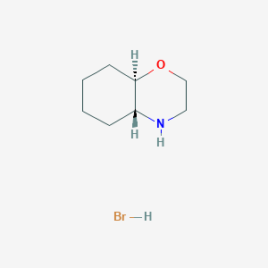 molecular formula C8H16BrNO B8127244 trans-Octahydro-2H-1,4-benzoxazine hydrobromide 